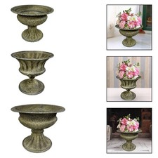 Vase à fleurs en fer forgé, jardinière, cadeau de bureau, fleurs séchées,