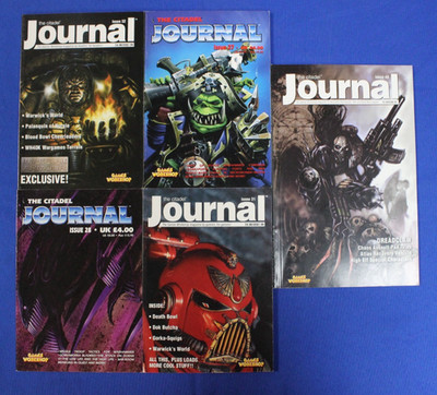 Games Workshop The Citadel Journal Magazine Lot of 5 Issues 27, 28, 31, 32, 48