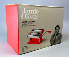 Jamie Oliver Red Pasta Machine Fresh Pasta Maker + Pasta Cutter Attachment - NEW