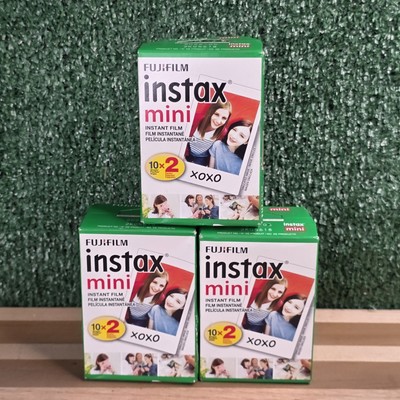 3PK Fujifilm Instax Mini ~ 10 Sheets X 2 EACH ~ EXP 05/2022