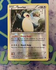 Snorlax 118/162 Reverse Holo XY BREAKthrough Pokemon Trading Card LP/MP on eBay