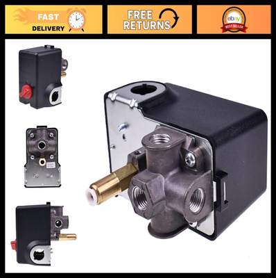 #ad 4 Port Pressure Switch 95 125 PSI for Condor MDR 21 EA 11 with Unloader amp; ON OFF $89.99