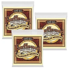 Mandolin Strings Ernie Ball 2065 80/20 Bronze Medium Earthwood 3 Pack
