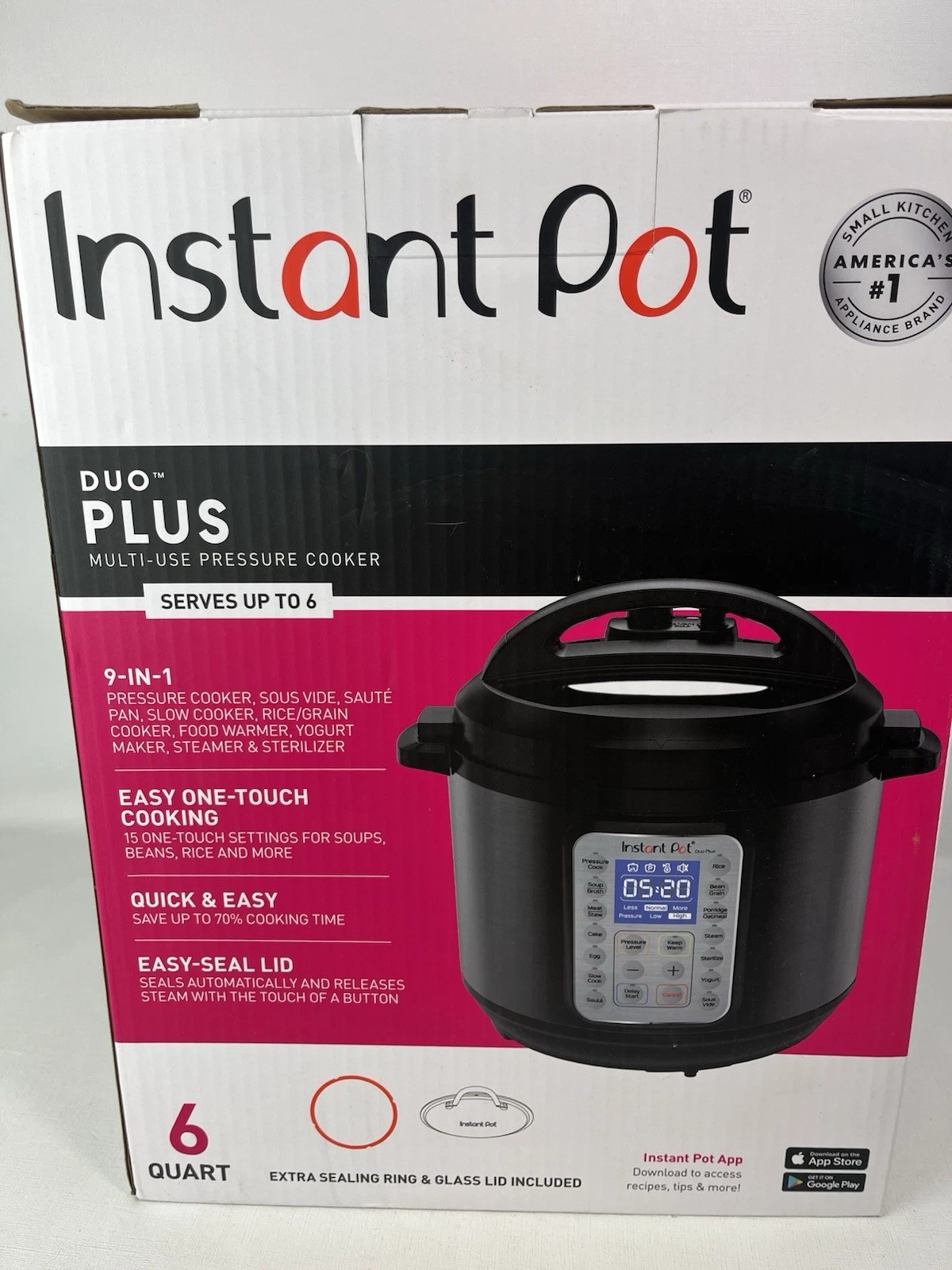 Instant Pot IP-DUO Plus 9-in-1 Electric Pressure Cooker - 6 Qrt -Black Stainless