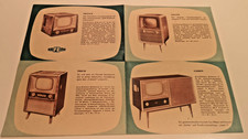 DDR RAFENA Fernseher Prospekt 1958 Radeberg VEB Fernsehkatalog TV  Werbung rar