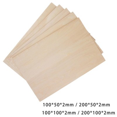 10Pcs Basswood Boards, Wood Sheets Board, Miniature Models Making, Unfinished