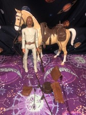 Vintage 60s Marx Toys Geronimo Figure Johny West Thunderbolt Horse Gear