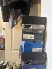 Jordan, New Balance, Adidas, Nike Stackable Shoe Boxes Multicolor 4-Piece Set