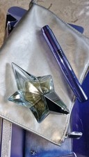 Mugler Angel 3 pez Travel Gift Set Refillable EDP  Perfuming Brush + Pochette