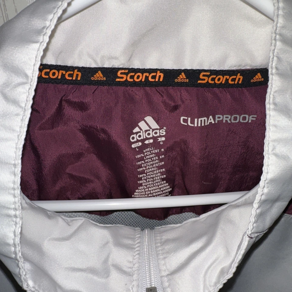 ADIDAS Mississippi State Mens Scorch Climaproof Pullover Jacket 1/4 zip Large - Image 4 of 4