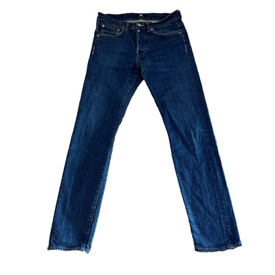 Herren Edwin Jeans Slim Tapered Fit W30 L32 Stretch Blau Waschung Button Fly ED-80