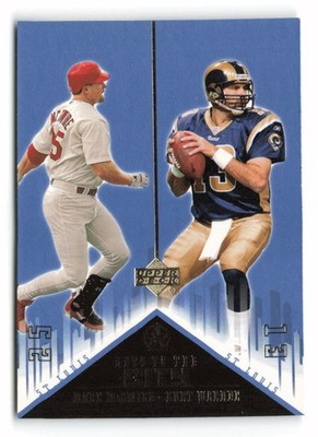2002-03 UD SuperStars Mark McGwire / Kurt Warner Keys to the City #K3