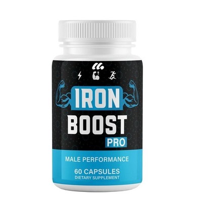 Iron Boost Pro Advanced Performance ED Supplement for Men Double Power 60ct