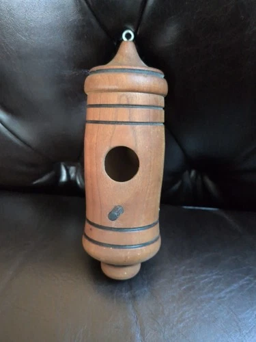 Handcrafted, Hand Turn Wood Round Birdhouse