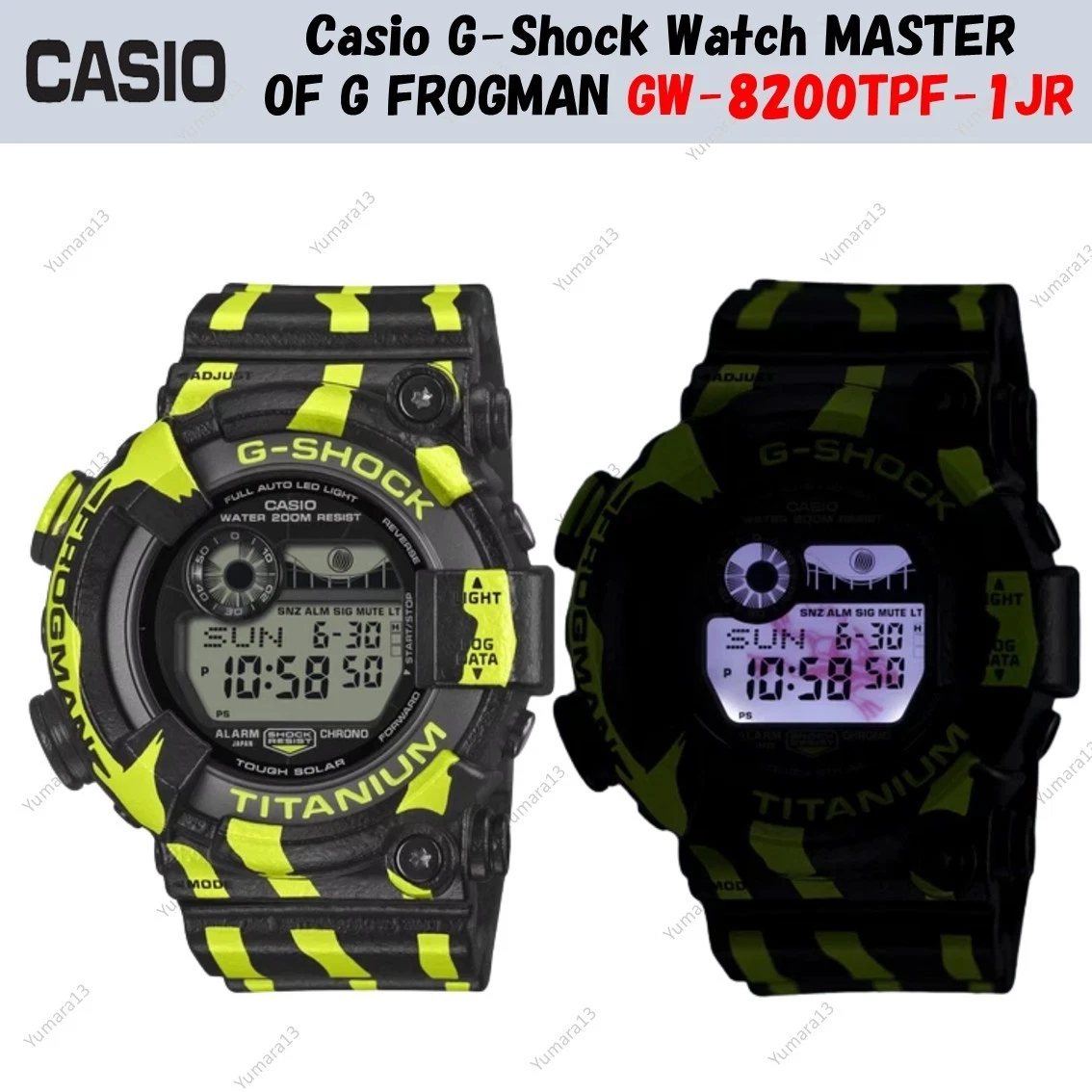 G-SHOCK FROGMAN Men 200 m (20 ATM) Water Resistance Wristwatches