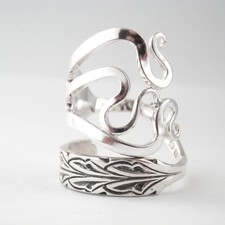 Sterling Silver Fork Ring Handmade Antique Sterling Silver Liberty & Co 1924