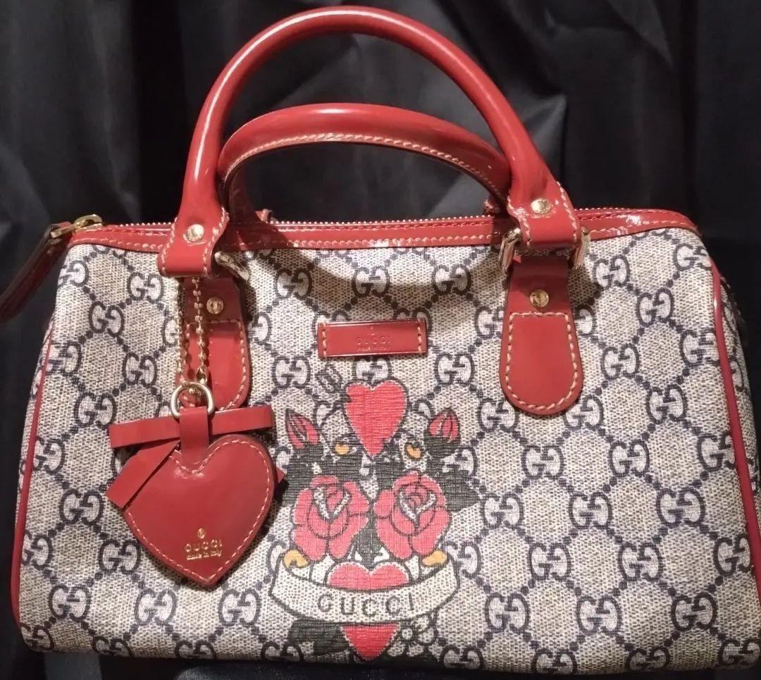 GUCCI Tattoo Mini Boston Red | eBay
