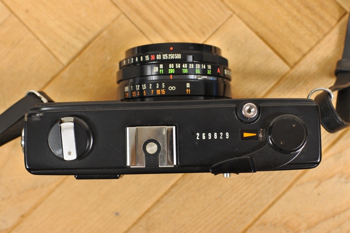 Olympus 35 SP 35mm Rangefinder Film Camera Black from Japan, Meter