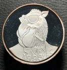 1993 Joe Camel 80th Anniversary 1 Troy Ounce .999 Fine Silver Round