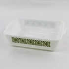 Vintage Pyrex Verde Green White 0503 Casserole Dish 1.5 Qt No Lid
