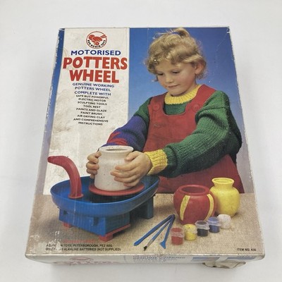 Red Robin Toys motorisierte Töpferscheibe Vintage Kinder Bastelset verpackt