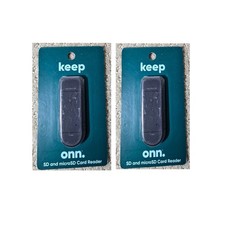 onn SD and microSD card reader USB And USB -C Pack Of 2
