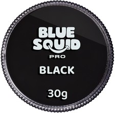 Blue Squid Pro FACE PAINT Body Makeup Black Water-Based Safe 30g Halloween New