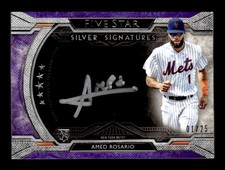 2018 Topps Five Star #FFSS-AO Amed Rosario Silver Signatures Purple 01/25