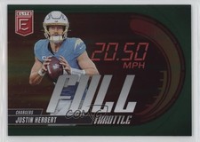 2025 Panini Donruss Elite Full Throttle Green Justin Herbert #20