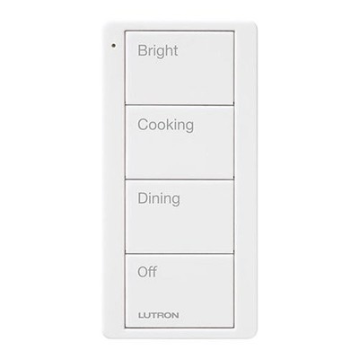 Lutron Pico Control- 4 Button Kitchen Scene Scene LUT-PJ2-4B-GWH-P02