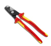 Knipex Kabelschere Vde Mit Mehrkomponenten-Griffen 225Mm, Schlanke Kopfform