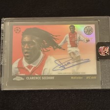 Topps 1955 UEFA UCC legend Clarence Seedorf Ajax Auto /10 25 -26 1:6134 odds