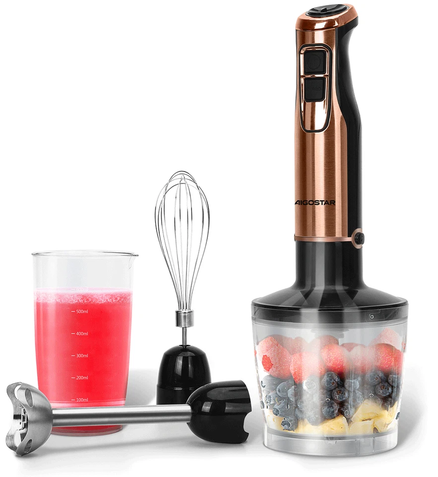 FRULLATORE IMMERSIONE MINIPIMER 4 IN 1 MULTIFUNZIONE 1000WATT AIGOSTAR