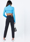 NWT Princess Polly Zaiden Straight Leg Jeans Black US Size 2 — photo 6