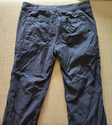 Eddie Bauer First Ascent Pants Men's 36x32 Grey Guide Nylon Hiking Fleece Lined - Image 1 of 4