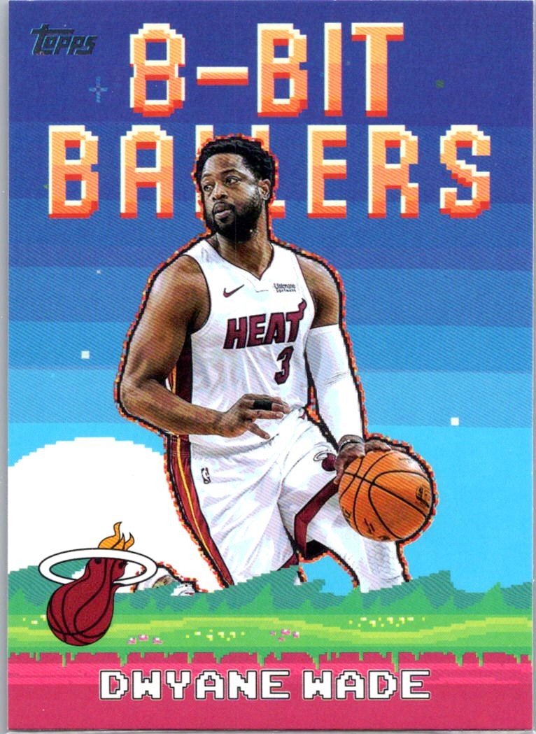 2025-26 Topps #8B-23 Dwyane Wade 8-Bit Ballers Heat