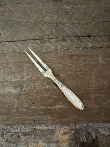 VINTAGE TWO TINE SMALL STERLING SILVER FORK, GORHAM STERLING