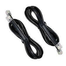 2 PCS 6P6C Straight Telephone Cord Cable RJ12 Male to Male for Landline