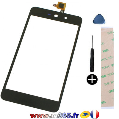 Vitre Tactile (glass) Pour Wiko Jerry 1 - Noire, Référence 05052501001, Neuf Sous Blister