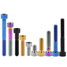M6 Titanium Bolt Socket Cap Head Hex Ti Screw 10 16 18 20 25 30 35 40 50 60 65mm