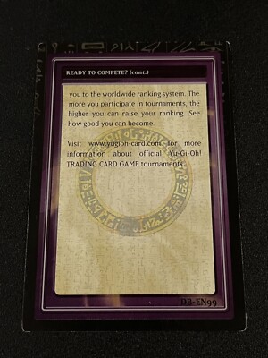 yugioh card tips yugioh tip card #49 of 50 DB-EN99