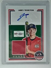 James Tronstein 2022 USA Baseball Stars & Stripes - AUTO RELIC (174/399) -
