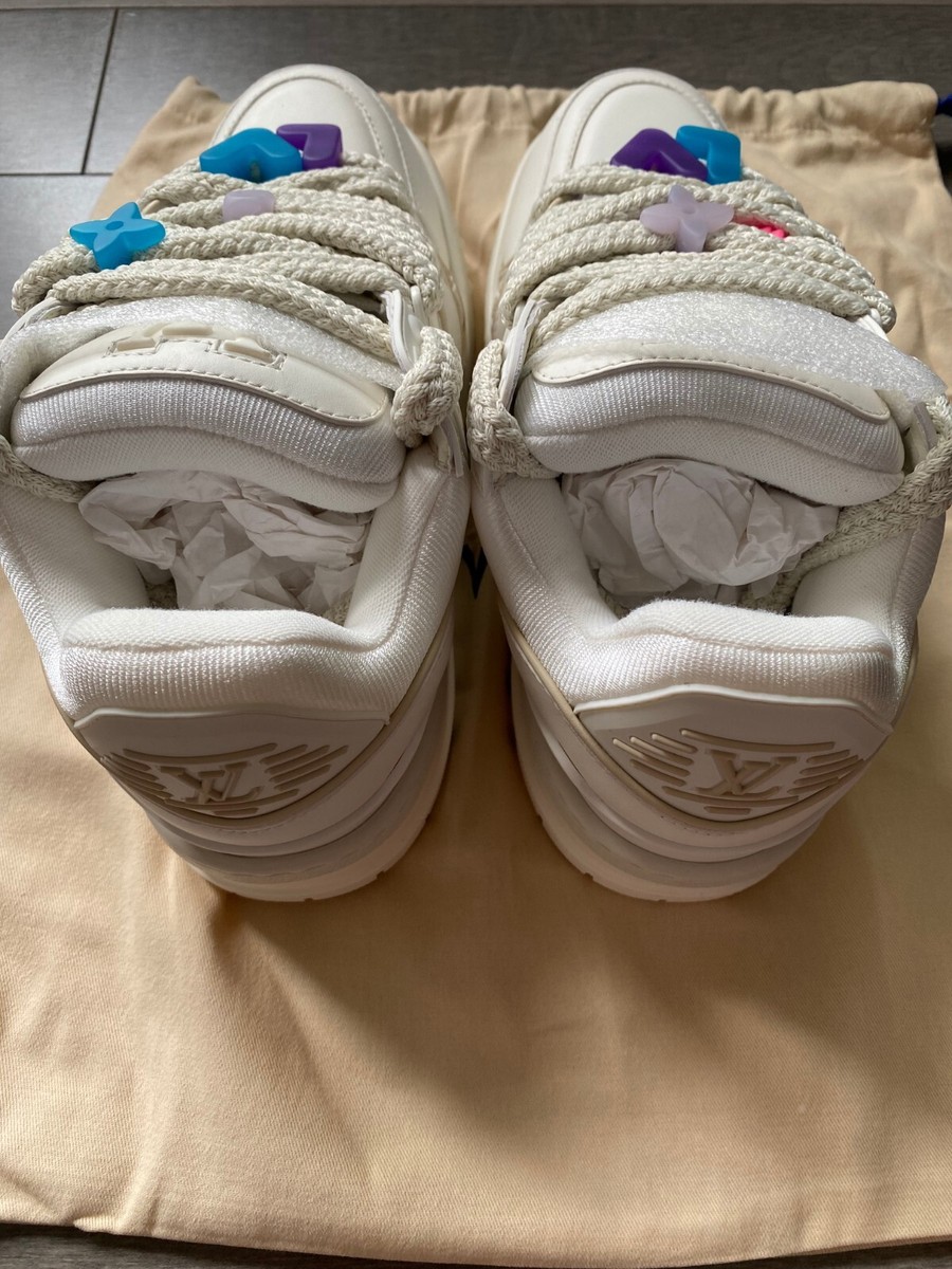 LV t rainer Louis Vuitton SS23 LV Trainer Maxi White 1AB8RJ Men Size US