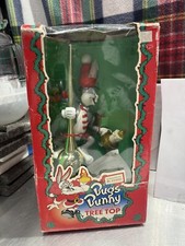 1995 Mr.Christmas Motion Animated Lighted Tree Top Santa Bugs Bunny w/Box Works