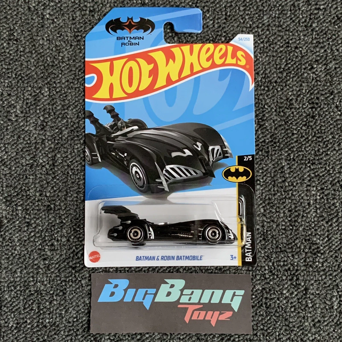 Hot Wheels Batman & Robin Batmobile #54 Mainline 2024 Case C/D (In-Stock)  New