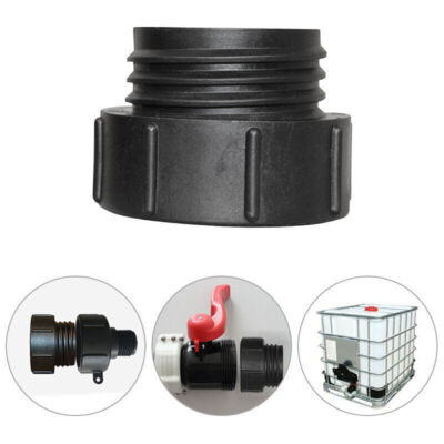 Iplusmile IBC Tank Adapter – Grobgewinde Zu Feingewinde, 63 Mm Auf 60 Mm, Für Wasser & Öl, Schwarz