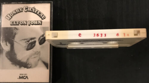 Elton John Cassette Honey Château MCA (Serial Number Stamped In Red On Top)