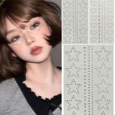 3D Face Rhinestone Sticker Love Diamond Stickers Disposable Tattoo Sticker DIY