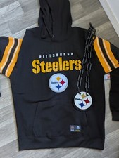 Pittsburgh Steelers Hoodie & Fan Chain Combo XL