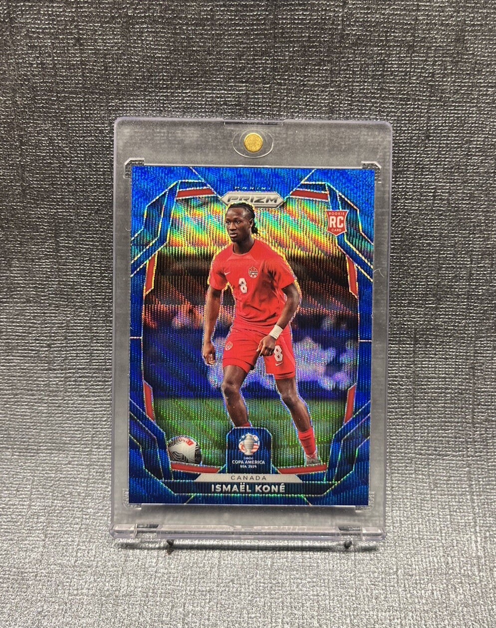 2024 Prizm Copa America ISMAEL KONE Blue Wave Prizm RC /199 CANADA  #173